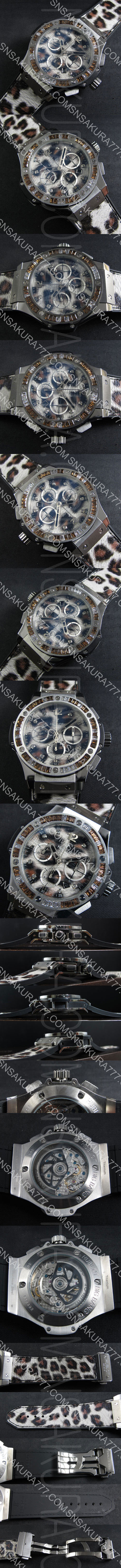 安心購入 HUBLOT ビッグバン ボア コピー時計 Asian7750 オートマティック カレンダー