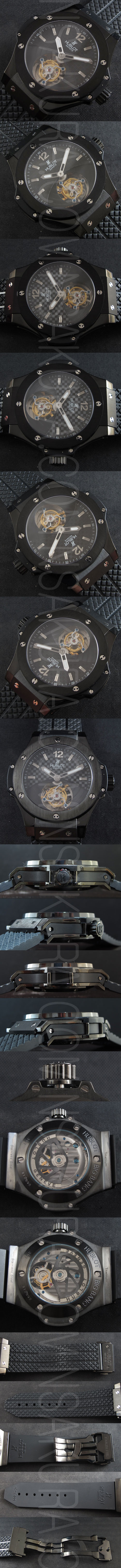 愛用腕時計 HUBLOT ビッグバンスーパーコピーウォッチ 28800振動 自動巻き トゥールビヨン