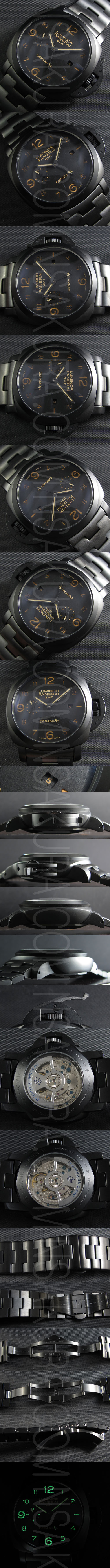 楽しい買い物 PANERAI  LUMINOR GMT PAM438 Asain 21600振動 自動巻き 日付表示
