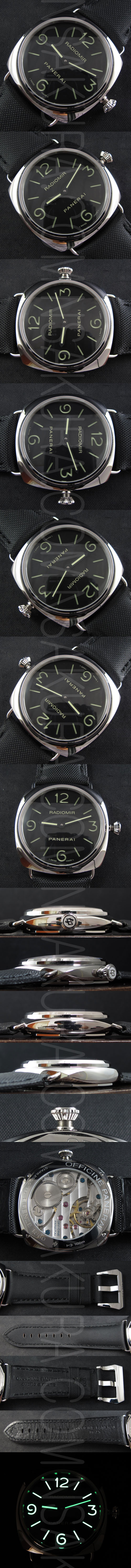 防水腕時計 PANERAI ラジオミール Asianムーブ搭載 21600振動 手巻き スーパールミナス