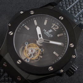 愛用腕時計 HUBLOT ビッグバンスーパーコピーウォッチ 28800振動 自動巻き トゥールビヨン